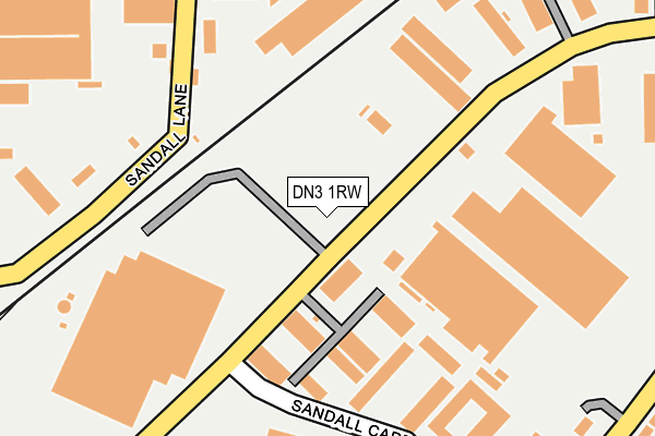 DN3 1RW map - OS OpenMap – Local (Ordnance Survey)