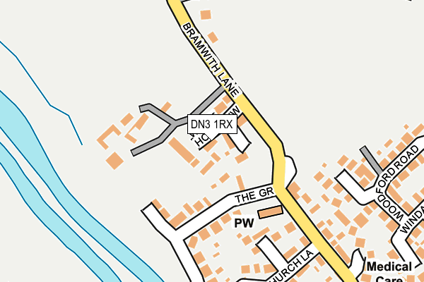 DN3 1RX map - OS OpenMap – Local (Ordnance Survey)
