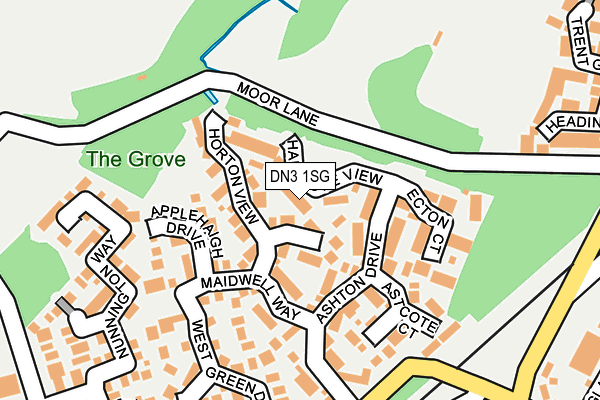 DN3 1SG map - OS OpenMap – Local (Ordnance Survey)