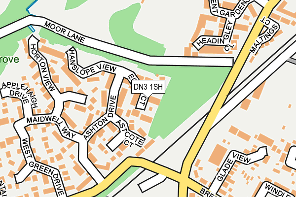 DN3 1SH map - OS OpenMap – Local (Ordnance Survey)