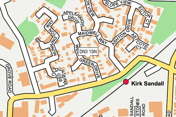 DN3 1SN map - OS OpenMap – Local (Ordnance Survey)