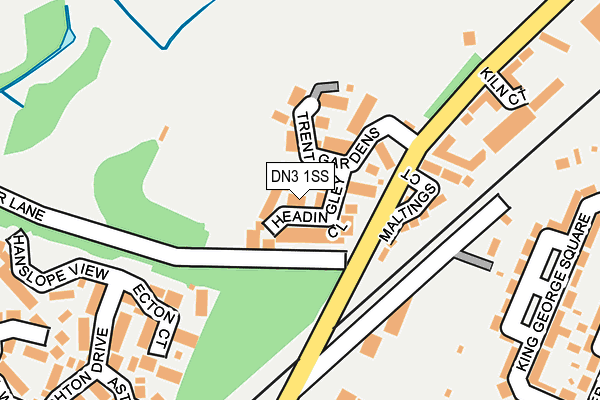 DN3 1SS map - OS OpenMap – Local (Ordnance Survey)