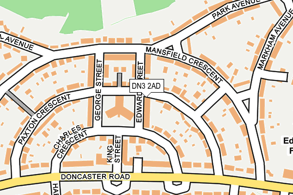 DN3 2AD map - OS OpenMap – Local (Ordnance Survey)