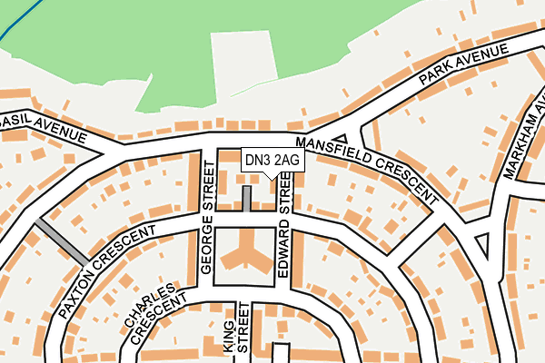 DN3 2AG map - OS OpenMap – Local (Ordnance Survey)
