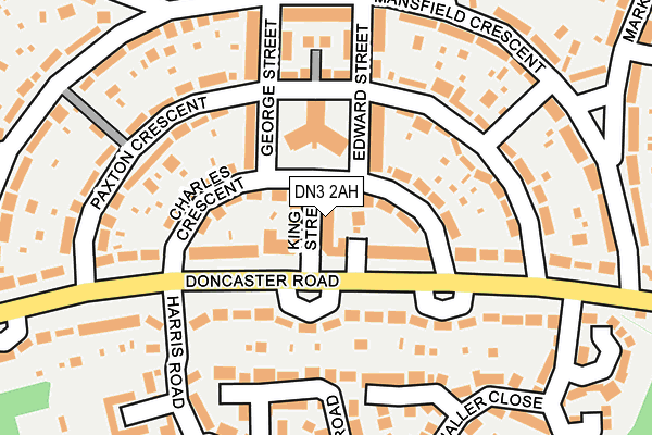 DN3 2AH map - OS OpenMap – Local (Ordnance Survey)