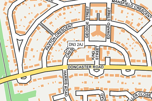 DN3 2AJ map - OS OpenMap – Local (Ordnance Survey)