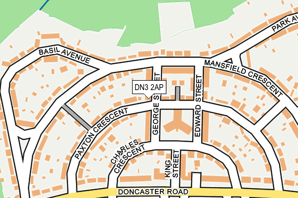 DN3 2AP map - OS OpenMap – Local (Ordnance Survey)