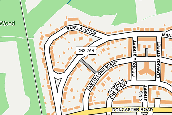 DN3 2AR map - OS OpenMap – Local (Ordnance Survey)