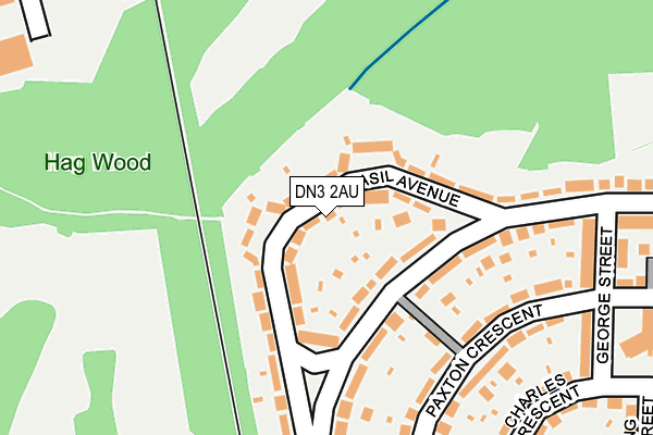 DN3 2AU map - OS OpenMap – Local (Ordnance Survey)