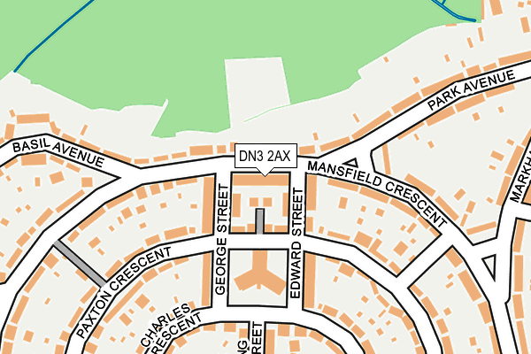 DN3 2AX map - OS OpenMap – Local (Ordnance Survey)