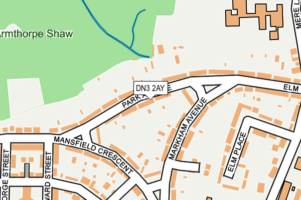 DN3 2AY map - OS OpenMap – Local (Ordnance Survey)