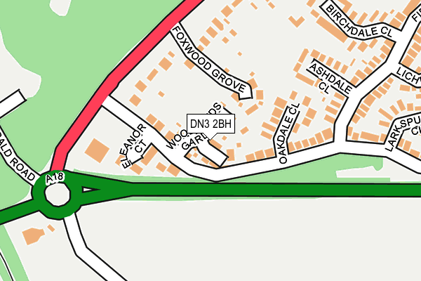 DN3 2BH map - OS OpenMap – Local (Ordnance Survey)