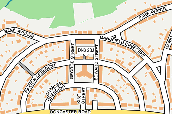 DN3 2BJ map - OS OpenMap – Local (Ordnance Survey)