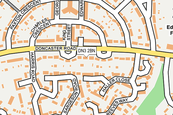 DN3 2BN map - OS OpenMap – Local (Ordnance Survey)