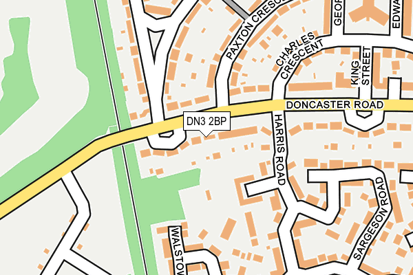 DN3 2BP map - OS OpenMap – Local (Ordnance Survey)