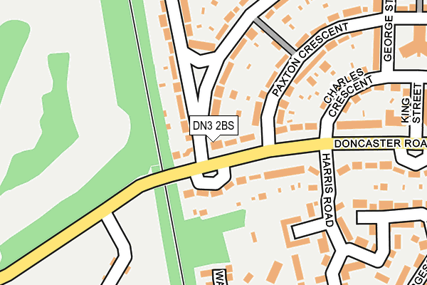 DN3 2BS map - OS OpenMap – Local (Ordnance Survey)
