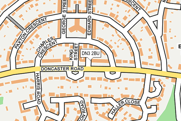 DN3 2BU map - OS OpenMap – Local (Ordnance Survey)