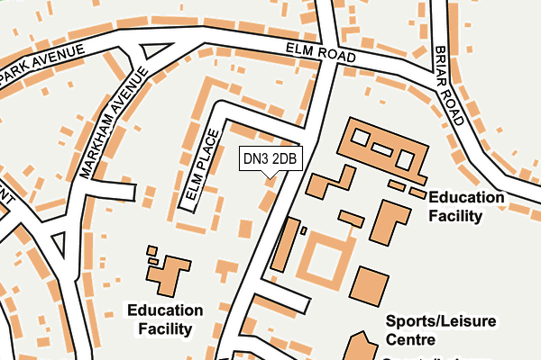 DN3 2DB map - OS OpenMap – Local (Ordnance Survey)