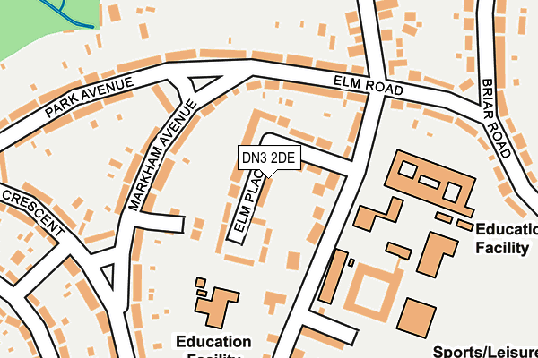 DN3 2DE map - OS OpenMap – Local (Ordnance Survey)