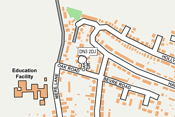 DN3 2DJ map - OS OpenMap – Local (Ordnance Survey)