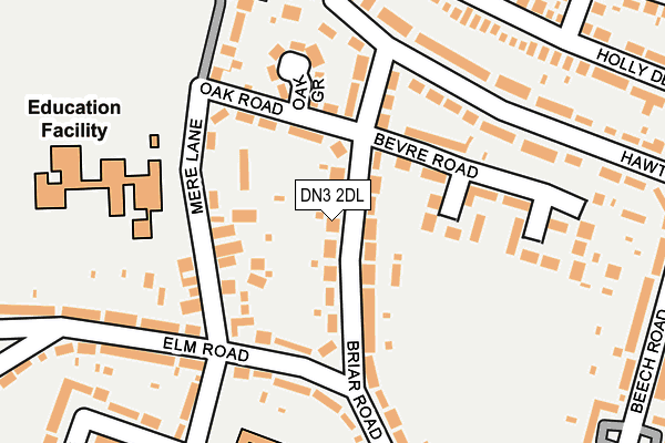 DN3 2DL map - OS OpenMap – Local (Ordnance Survey)