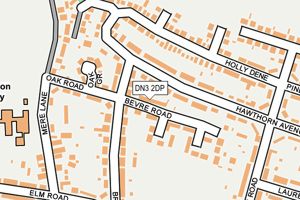 DN3 2DP map - OS OpenMap – Local (Ordnance Survey)