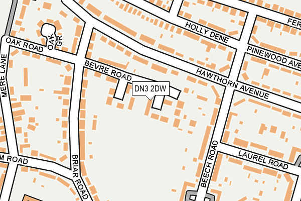 DN3 2DW map - OS OpenMap – Local (Ordnance Survey)