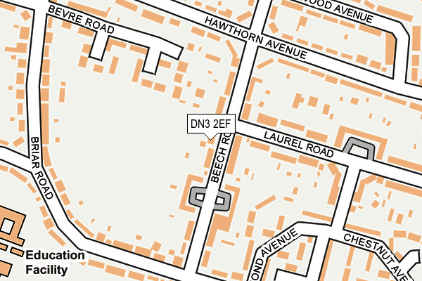 DN3 2EF map - OS OpenMap – Local (Ordnance Survey)