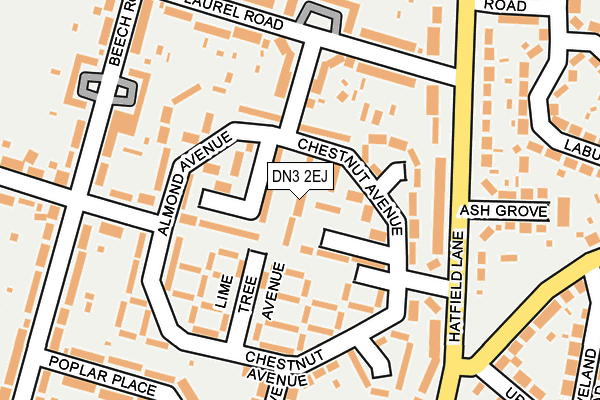 DN3 2EJ map - OS OpenMap – Local (Ordnance Survey)