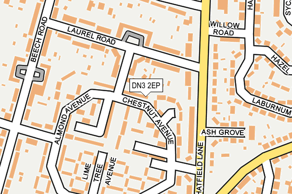 DN3 2EP map - OS OpenMap – Local (Ordnance Survey)