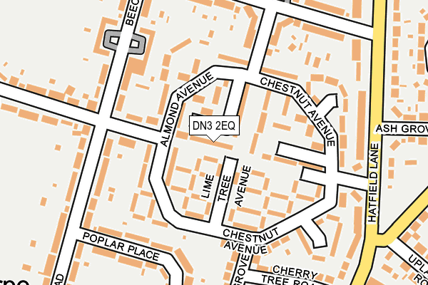 DN3 2EQ map - OS OpenMap – Local (Ordnance Survey)