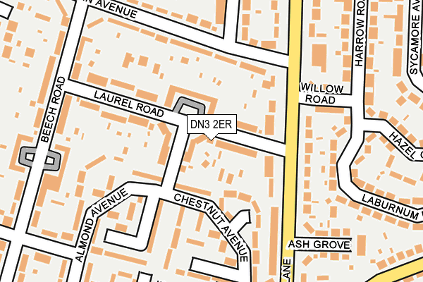 DN3 2ER map - OS OpenMap – Local (Ordnance Survey)