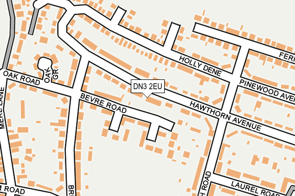 DN3 2EU map - OS OpenMap – Local (Ordnance Survey)