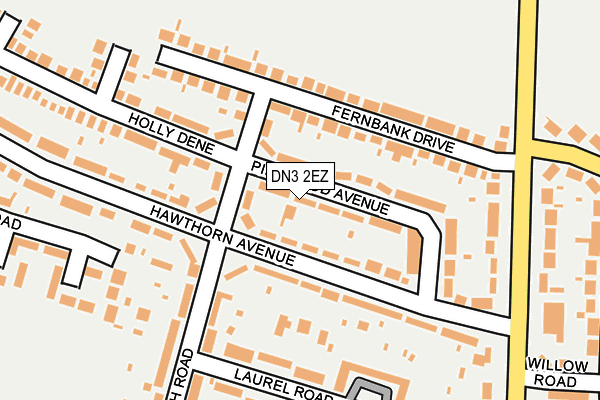DN3 2EZ map - OS OpenMap – Local (Ordnance Survey)