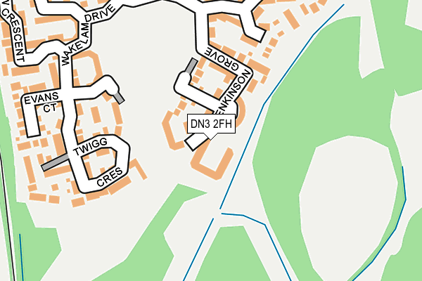 DN3 2FH map - OS OpenMap – Local (Ordnance Survey)