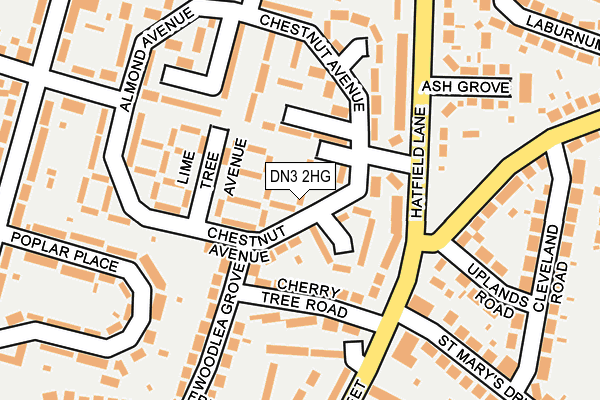 DN3 2HG map - OS OpenMap – Local (Ordnance Survey)