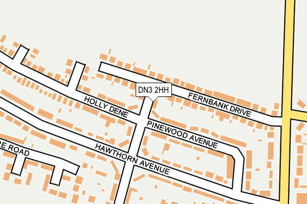 DN3 2HH map - OS OpenMap – Local (Ordnance Survey)