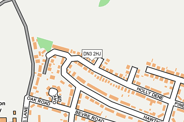 DN3 2HJ map - OS OpenMap – Local (Ordnance Survey)