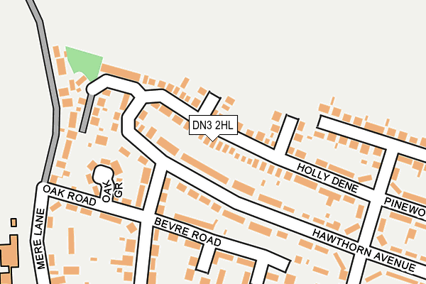 DN3 2HL map - OS OpenMap – Local (Ordnance Survey)