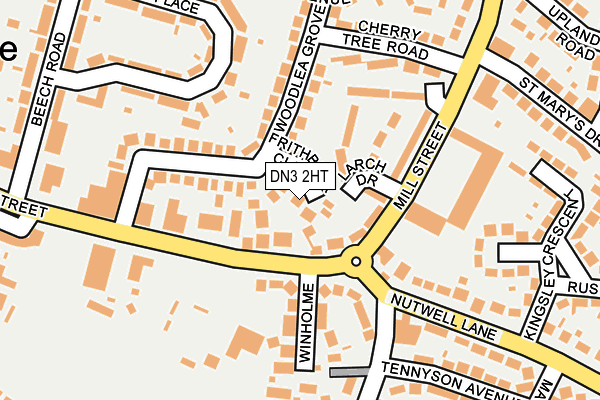 DN3 2HT map - OS OpenMap – Local (Ordnance Survey)