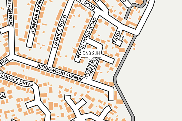 DN3 2JH map - OS OpenMap – Local (Ordnance Survey)