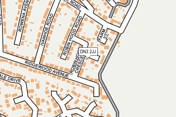 DN3 2JJ map - OS OpenMap – Local (Ordnance Survey)