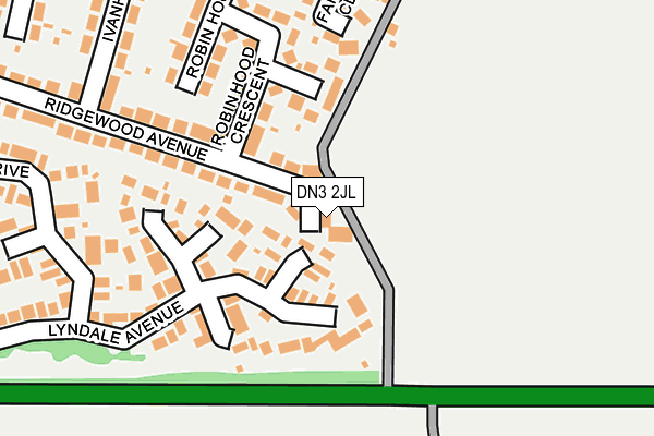 DN3 2JL map - OS OpenMap – Local (Ordnance Survey)