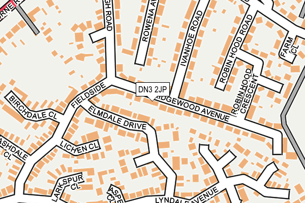 DN3 2JP map - OS OpenMap – Local (Ordnance Survey)