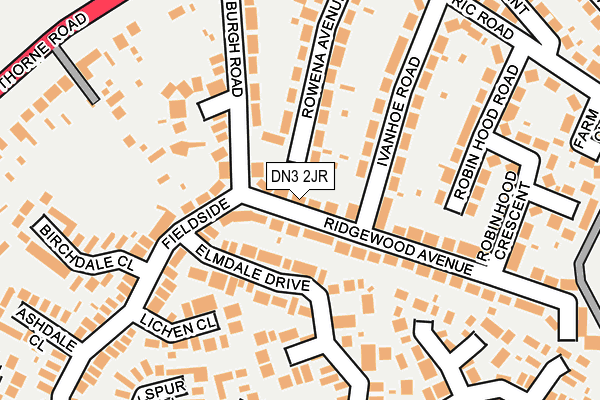 DN3 2JR map - OS OpenMap – Local (Ordnance Survey)