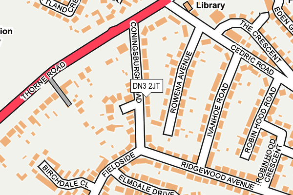 DN3 2JT map - OS OpenMap – Local (Ordnance Survey)
