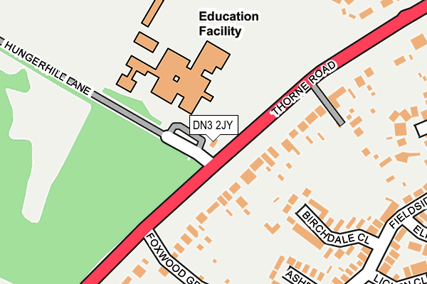 DN3 2JY map - OS OpenMap – Local (Ordnance Survey)