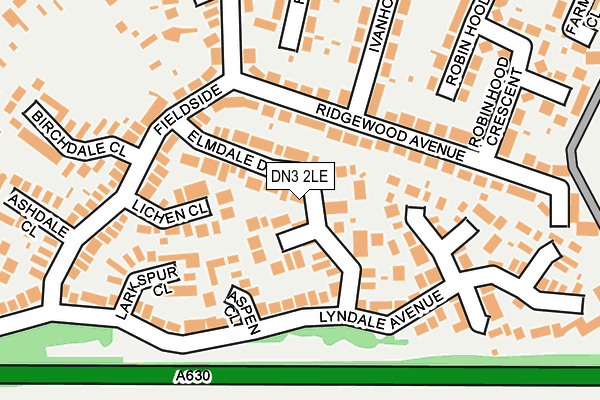 DN3 2LE map - OS OpenMap – Local (Ordnance Survey)