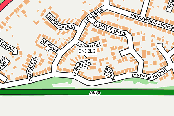 DN3 2LG map - OS OpenMap – Local (Ordnance Survey)