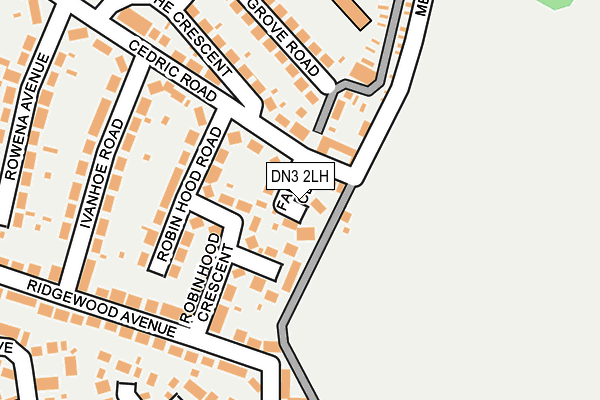 DN3 2LH map - OS OpenMap – Local (Ordnance Survey)